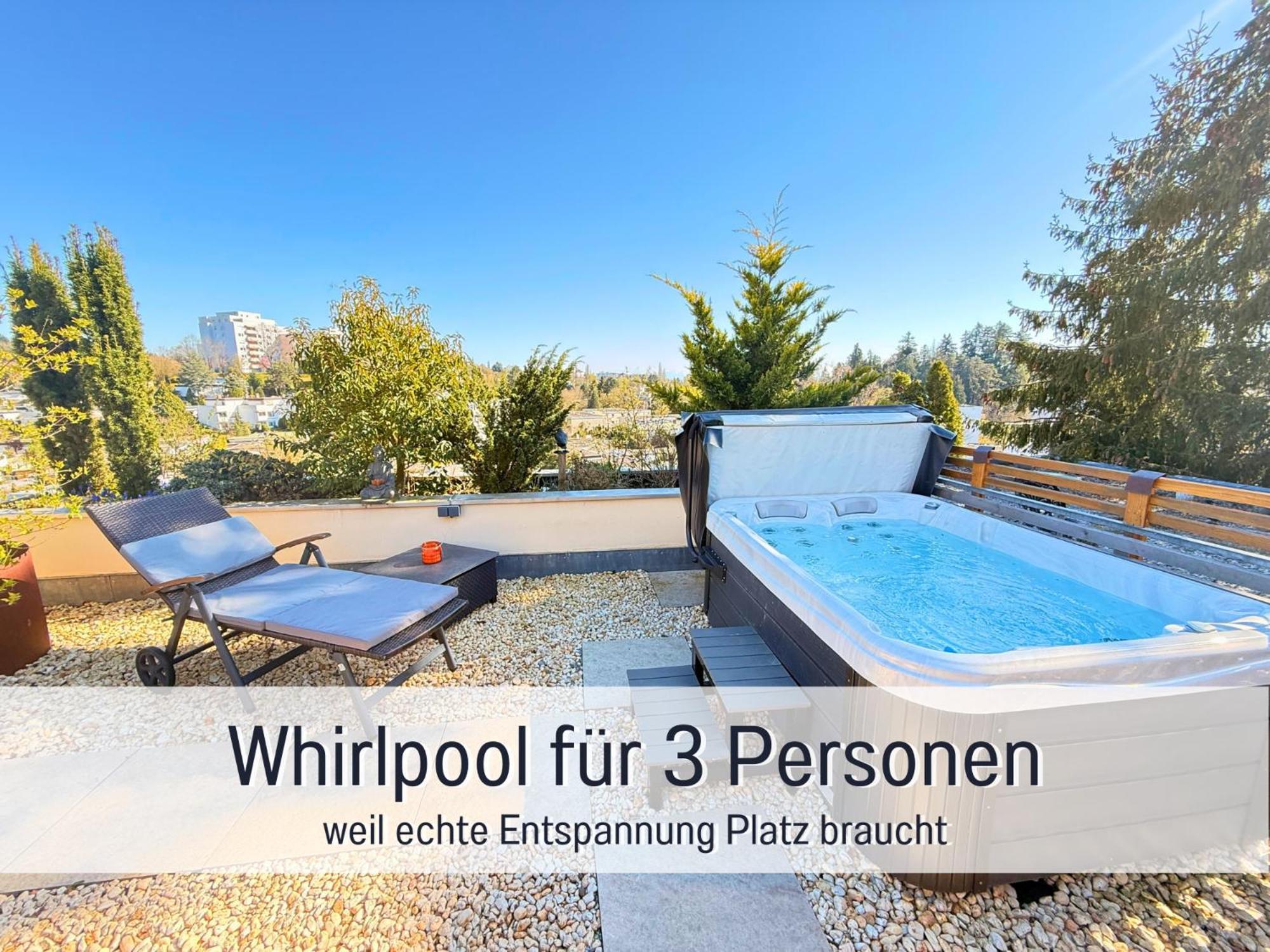Sonnenterrasse - 3 Schlafzimmer, Whirlpool & Alpenblick - Perfekt Fuer Romantik Oder Familienurlaub Mit Kind , Hund Willkommen By Ferienwohnenamsee - Uberlingen Exterior foto