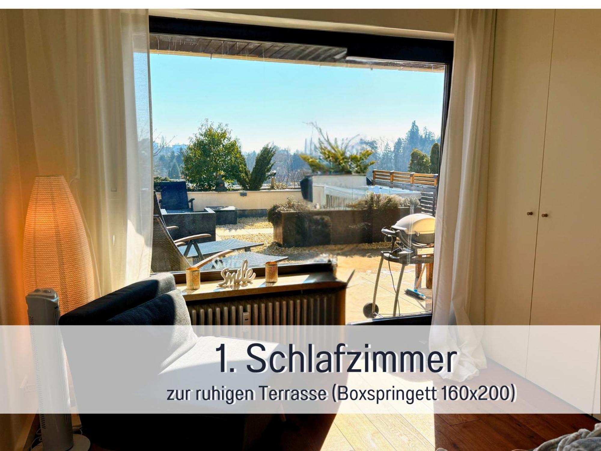 Sonnenterrasse - 3 Schlafzimmer, Whirlpool & Alpenblick - Perfekt Fuer Romantik Oder Familienurlaub Mit Kind , Hund Willkommen By Ferienwohnenamsee - Uberlingen Exterior foto
